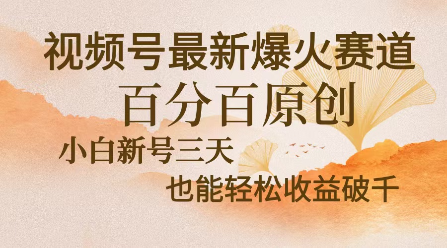 视频号最新爆火赛道，中老年粉深信不疑，百分百原创，新号三天收益轻松… - 开始创业网