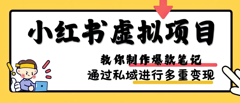 小红书虚拟项目实战，爆款笔记制作，矩阵放大玩法分享 - 开始创业网